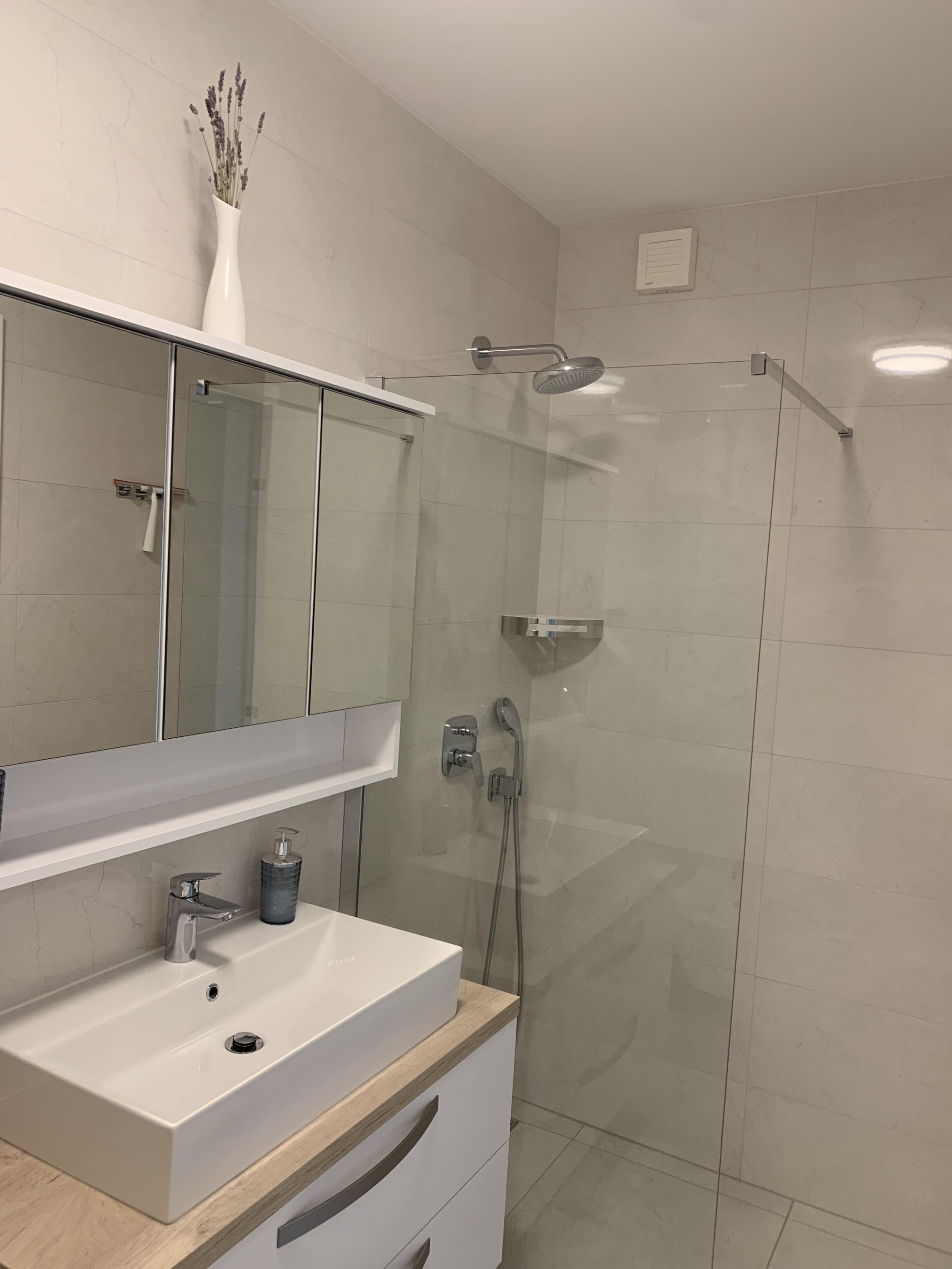 Larger bathroom
