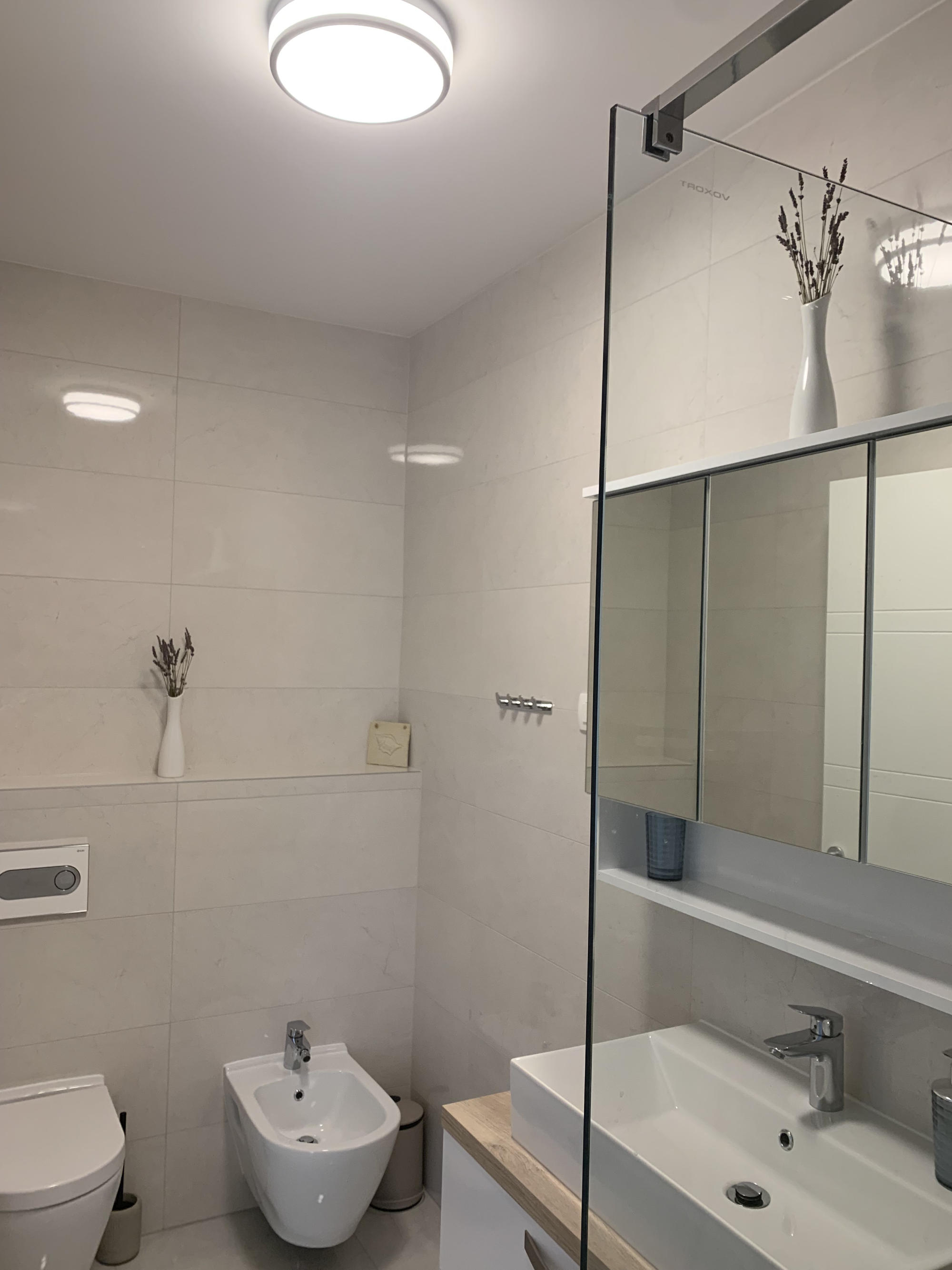 Larger bathroom