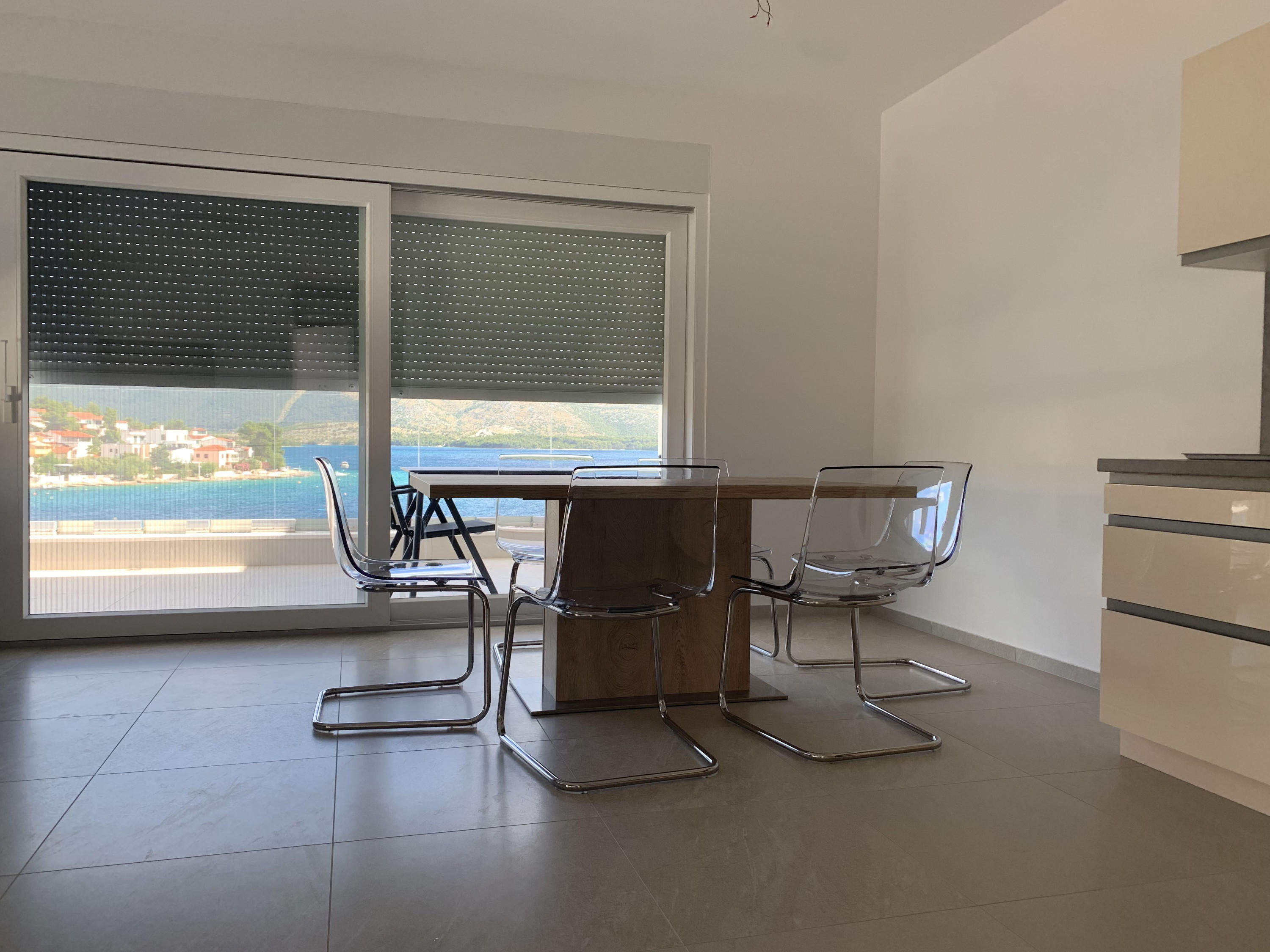 Living room with kitchen