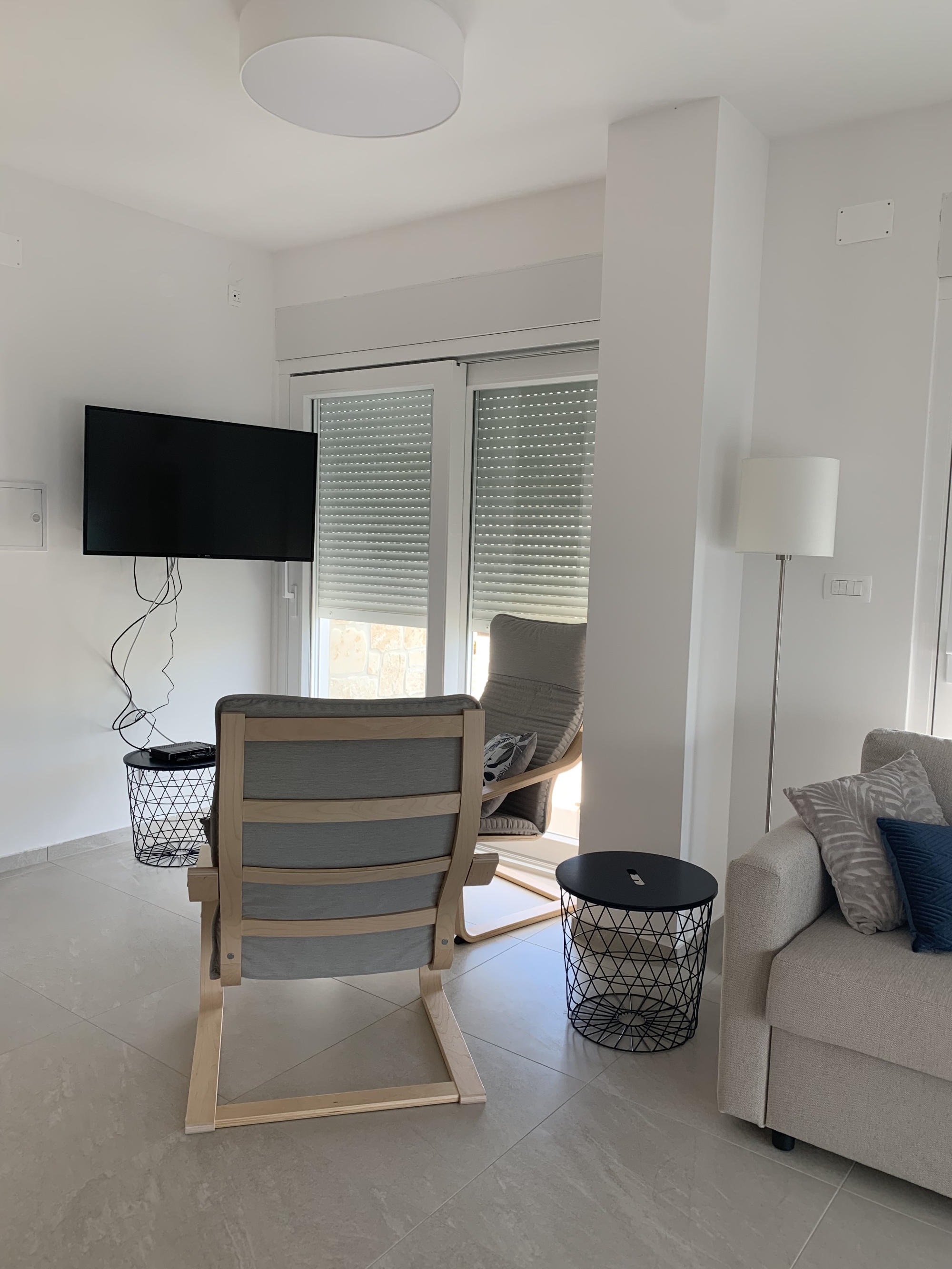 Living room with kitchen